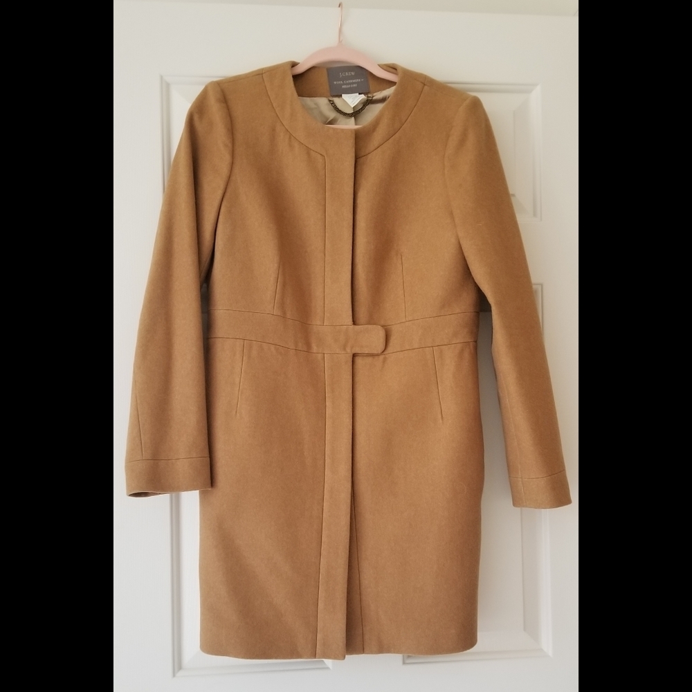 J Crew Nello Gori Wool Cashmere Camel Coat